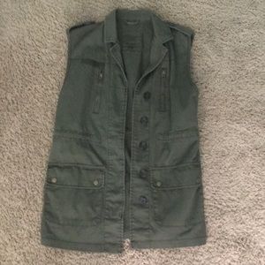 Green Army Vest - Aeropostale